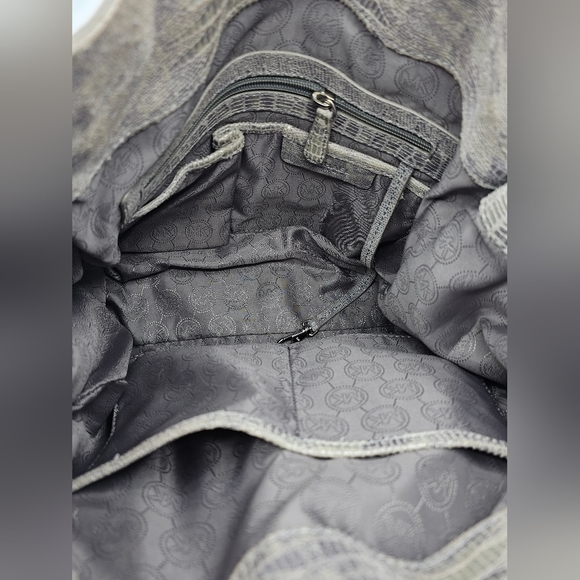 Michael Kors Lizard Embossed Hamilton Tote - Picture 7 of 7